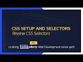 Crushing Codecademy PRO WEB DEVELOPMENT career path Challenge - Review CSS Selectors