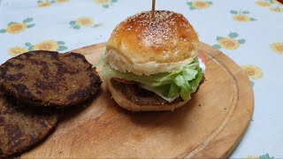 BURGER DI MELANZANE DORATE SENZA FRIGGERE