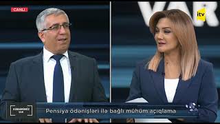 Pensiya ödənişləri ilə bağlı mühüm açıqlama