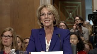 Dems mount 24-hour blitz against DeVos