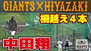 柵越え４本　中田翔　フリーバッティング　【巨人　宮崎春季キャンプ　第２クール３日目】　読売ジャイアンツ　プロ野球ニュース　2023.2.9