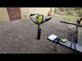 ryobi 40v earth auger unboxing and use.