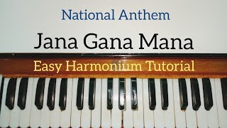 Jana Gana Mana National Anthem Harmonium Tutorial (Notes Sargam)