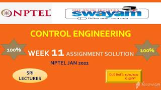 🔥100%🔥💥WEEK 11💥 CONTROL ENGINEERING ASSIGNMENT SOLUTION 💥