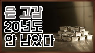 은 고갈 20년도 안 남았다. (은 매장량, 은 생산량, 은 수요량, 은 저평가)