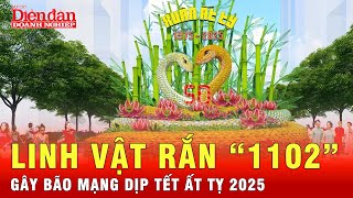 Điểm danh loạt linh vật rắn độc lạ Tết Ất Tỵ 2025 đang “sốt xình xịch” ở các tỉnh thành