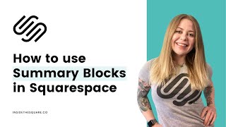 Squarespace Summary Block Tutorial // How to Use a Summary Block in Squarespace