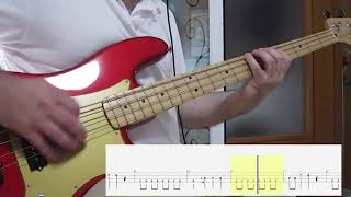 Deep Purple -   Fireball Bass Cover with TAB