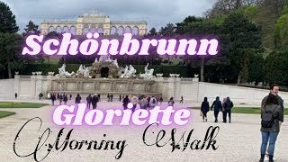 Schonbrunn Gloriette//Schonbrunn Garden//Morning walk