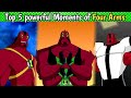 Top 5 powerful Moments of Four Arms || Top 5 Fights of Four Arms || Ben 10 Hindi || By Anime Toonist