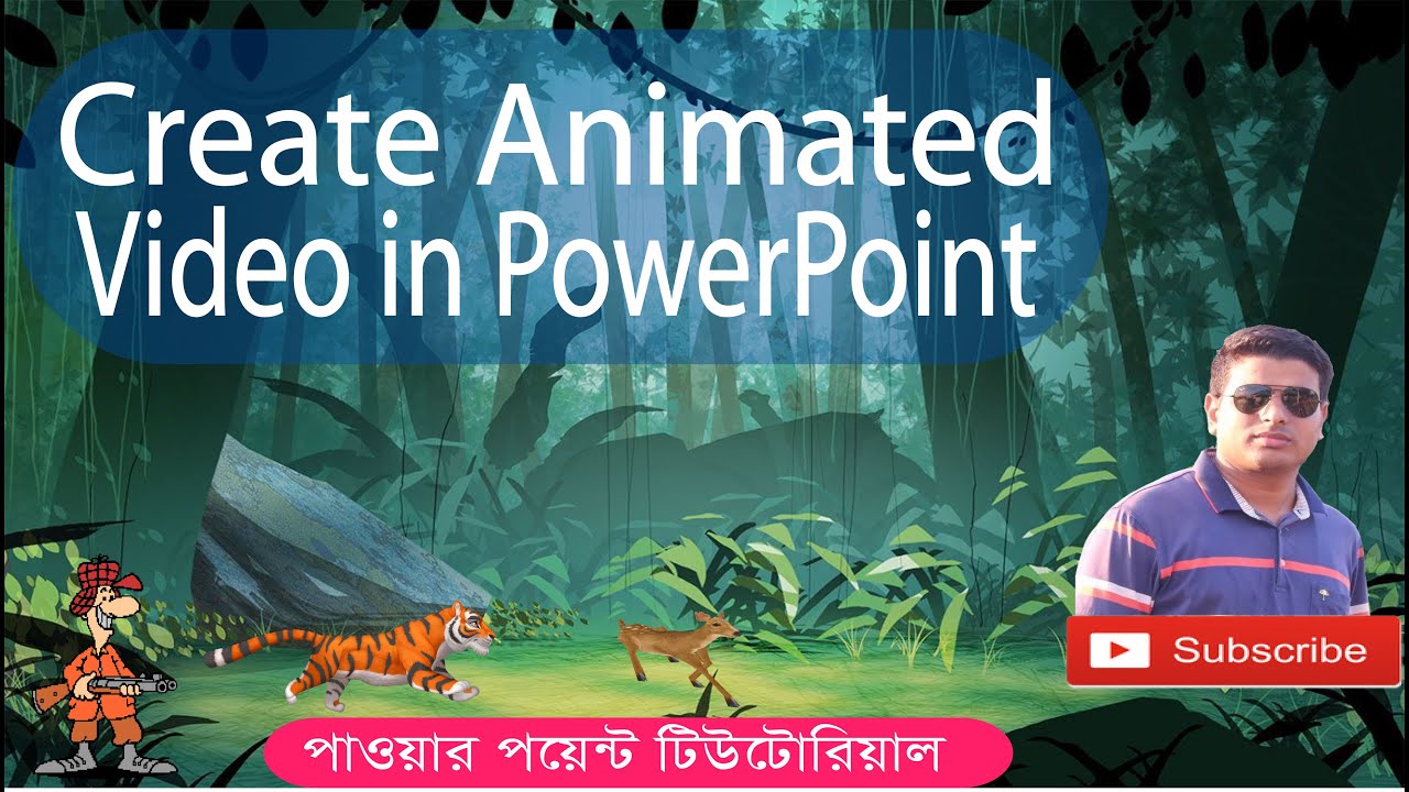 How To Create Animated Video In PowerPoint || Creating Animation Scene ...