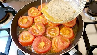 طريقة عمل الطماطم والبيض أسهل فطور ممكن تعملوه