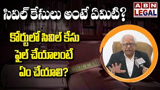 ABN Legal | High Court Advocate Koteswara Rao Explains CIVIL Cases in Telugu | What is CIVIL Case