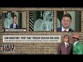 stephen a. reacts herbstreit takes shot at first take over ryan day narrative tried to fire him