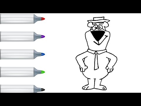 How To Drawing Yogi Bear - Step By Step Guide | Easy Way - YouTube