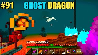 #91 | Minecraft | Ghost Dragon Fight With Oggy And Jack | Minecraft Pe | In Hindi |Rock Indian Gamer