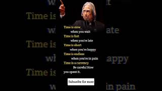 apj abdul kalam motivational quotes #time #motivation