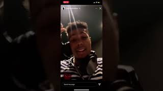Blueface spits gay bar on accident and blames it on AdinRoss😂😂