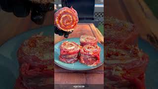 Spicy Italian Steak Pinwheels | Over The Fire Cooking by Derek Wolf