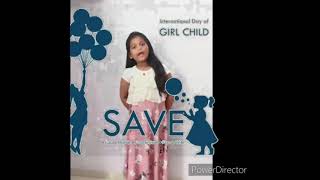 National Girl Child Day English  Speech/ Essay ! Importance of NGCD