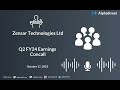 Zensar Technologies Ltd Q2 FY24 Earnings Concall