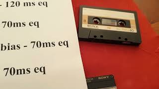 Type 3 ferro-chrome cassette: how to record and play correctly (bias \u0026 eq) + comparison triple test