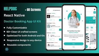 HelpDoc - Doctor Appointment Booking React Native App Ui Kit
