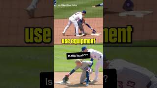 MLB says it was an illegal maneuver 🤯 #shorts