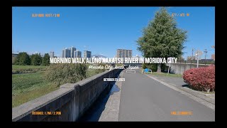 Walk Along Nakatsu River in Morioka City [4K] - 30 Minute Treadmill Trips 013