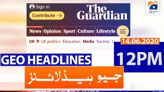 Geo Headlines 12 PM |14th June 2020