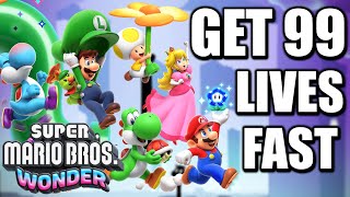 HOW TO Get 99 Lives or Infinite Lives Fast in Super Mario Bros. Wonder