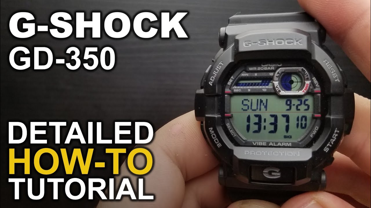 Gshock Gd 350 Detailed How To Tutorial Youtube