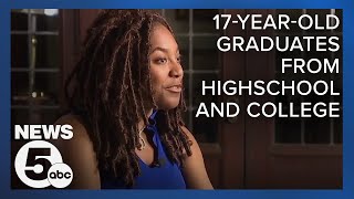 Ohio teen graduates from high school and college at the same time