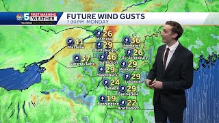 Mild workweek ahead, gusty wind on Monday in Vermont (02-23-25)