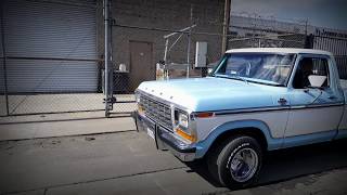 79 Ford F-100 finished project;Las FORINGAS truck club ,California chart