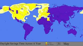 The Progression of Daylight Savings Time: Every Day