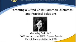 Parenting a Gifted Child: Common Dilemmas and Practical Solutions (2/9/2011)