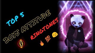TOP 5 FAMOUS ATTITUDE RINGTONES||new trending ringtones||viral boys attitude ringtones 2022||KING333