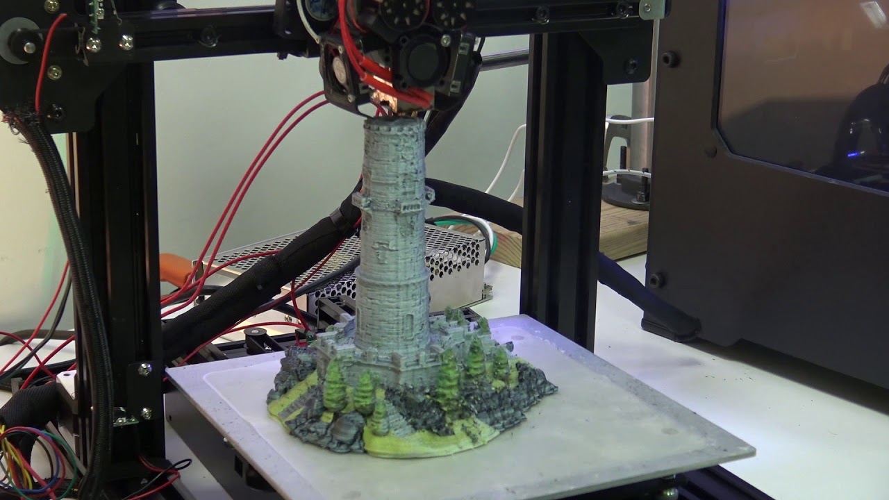 M3D Crane Quad - Full Color 3D Print Time Lapse - Tower - YouTube