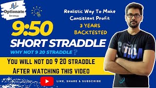 9 50 Short Straddle | 3 Years Backtested Strategy for 1.5Lakh Capital | 90% Profit #shortstraddle