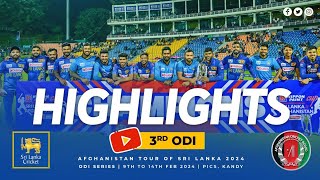Sri Lanka clean sweep Afghanistan | 3rd ODI Highlights