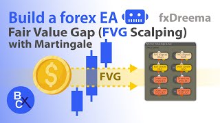 📈Build a forex EA (No Code) - Fair Value Gap (FVG Scalping) Martingale Trading Strategy by fxDreema