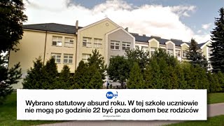 Podstawówka w Pępowie zakazuje uczniom wychodzenia z domu po 22 bez rodziców. Statutowy absurd roku