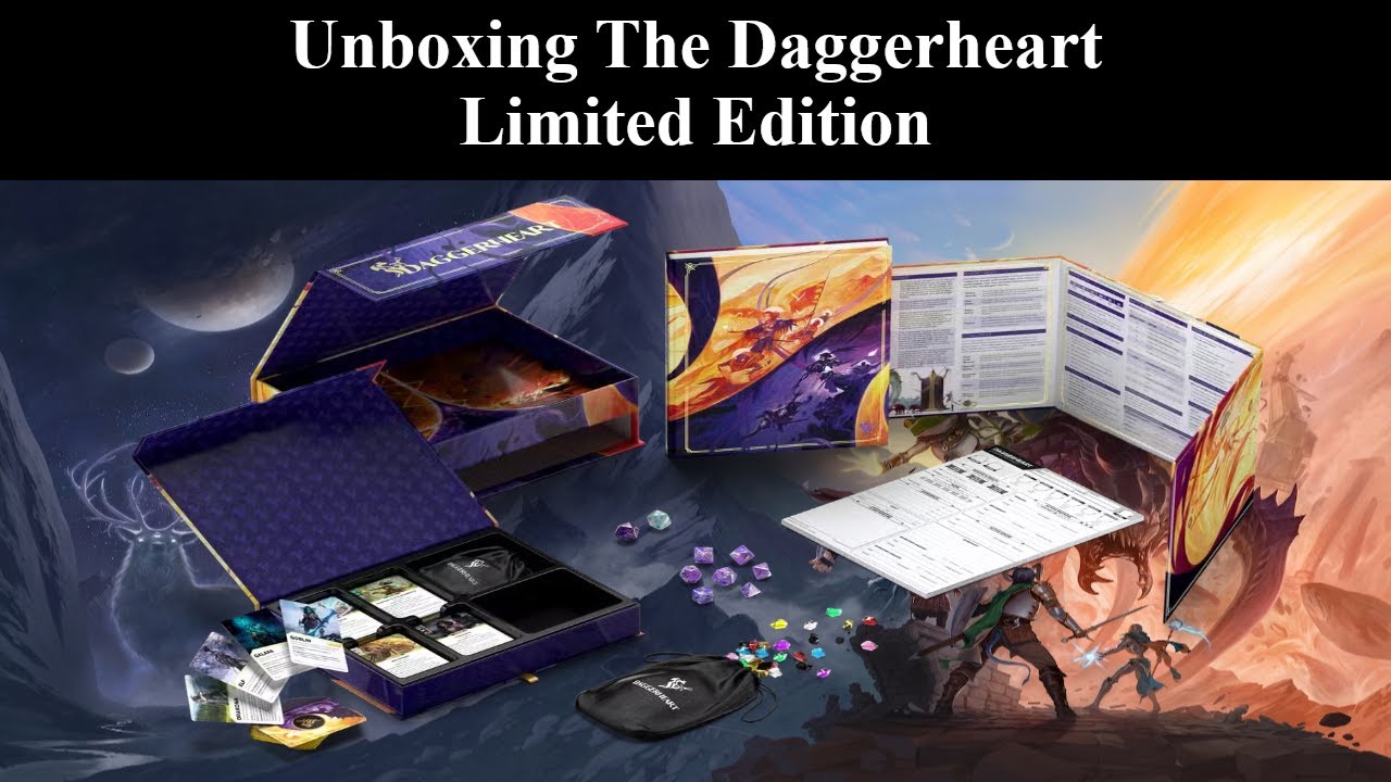 Unboxing The Daggerheart Limited Edition Core Rule Set Youtube