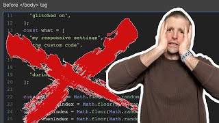 STOP messy code! Tidy code workflow with Webflow