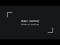 JavaScript Objects - Object.hasOwn()