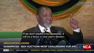 Ramaphosa: 2024 elections most challenging for ANC