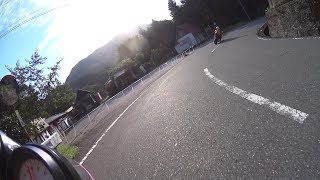 定峰峠　(定峰側ふもと～白石側ふもと2018)　バイク ツーリング　VTR250　車載動画