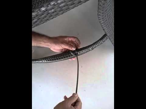 How to repair peel broken on the arm of wicker chair How to repair peel broken on the arm of wicker chair