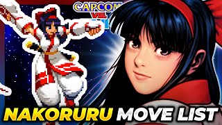 NAKORURU MOVE LIST - Capcom vs. SNK 2: Mark of  the Millenium 2001 (CVS2)